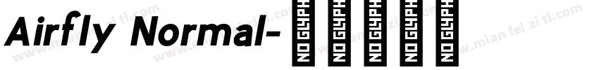 Airfly Normal字体转换